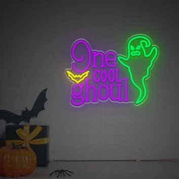 One Cool Ghoul LED-Neonschild für Halloween Party