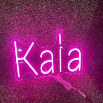Brighten Up Your Space: Kaia Pink LED Neon Sign for Home Decor, Bars, and Romantic Weddings