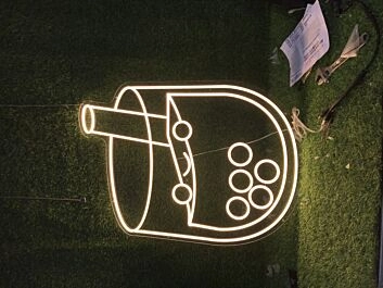 Bubble Tea Becher LED-Neonschild für Café und Takeaway