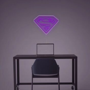 Superhelden Emblem LED-Neonschild Wohnzimmer Büro