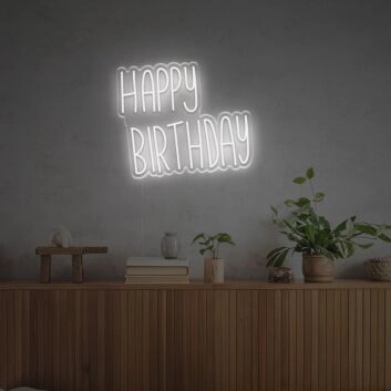 HAPPY BIRTHDAY LED-Neonschild für Geburtstag Party
