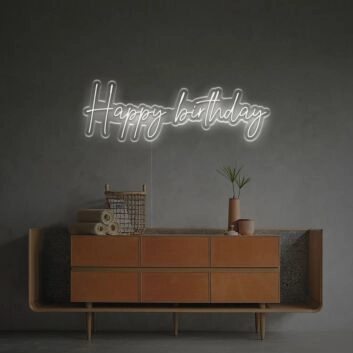 Happy birthday LED-Neonschild für Geburtstagsparty