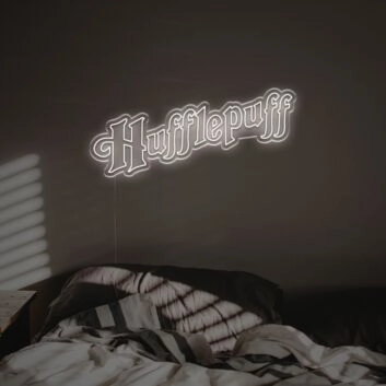 Hufflepuff LED-Neonschild Schlafzimmer Wohnzimmer