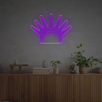 Krone der Freiheitsstatue LED-Neonschild Wohnzimmer Büro