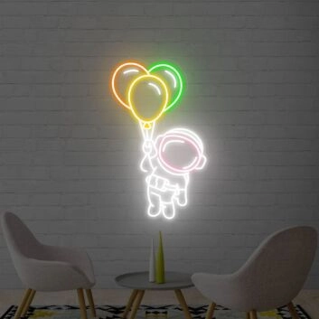 Elevate Your Space: Astronaut Neon Signs Spaceman Led Signs Wall Decoration Neon Lights, Perfect for Home, Office, and Cosmic Themed Events.