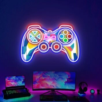 Spielcontroller LED-Neonschild für Gaming Zimmer