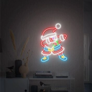 tanzender Weihnachtsmann LED-Neonschild Wohnzimmer Weihnachtsdekoration