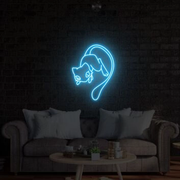 springende Katze LED-Neonschild Wohnzimmer Schlafzimmer