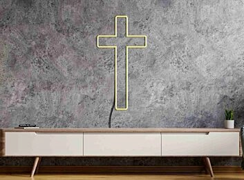 Kreuz LED-Neonschild für Wohnzimmer Andachtsraum