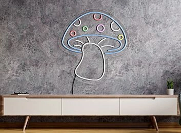 Brighten Your Space for Parties, Bedrooms, and Bars with the Mushroom Neon Sign - A Cool Addition to Any Decor!