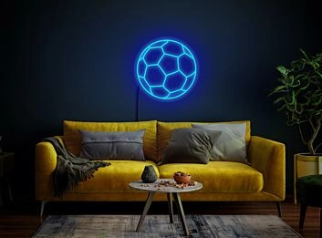 Fußball LED-Neonschild für Wohnzimmer und Sportbar