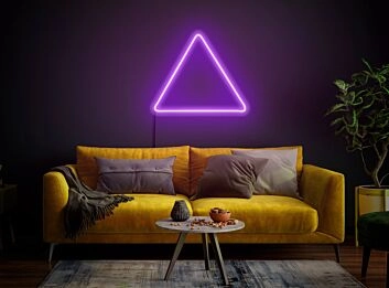 Dreieck Symbol LED-Neonschild für Wohnzimmer oder Büro