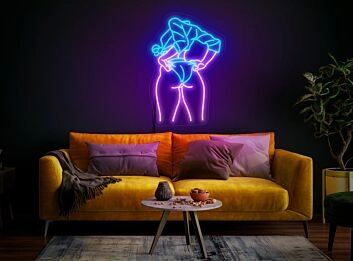 Neon Umriss einer Frau in Unterwäsche LED-Neonschild Wohnzimmer Bar