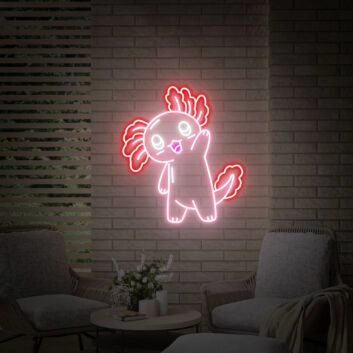 Axolotl Figur LED-Neonschild Wohnzimmer Kinderzimmer