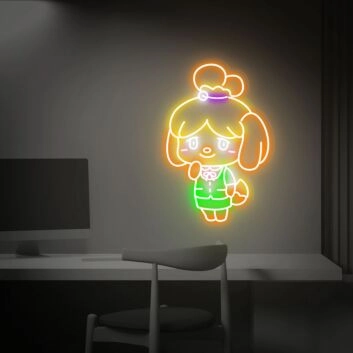 Brighten Up Any Room: Perfect for Kids' Bedrooms, Playrooms, and Birthday Parties - Isabelle Decor LED Neon Sign Wall Art.