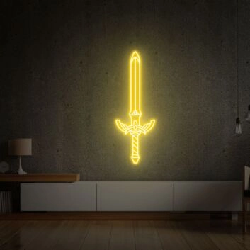 Schwert LED-Neonschild für Gamingzimmer und Wohnzimmer