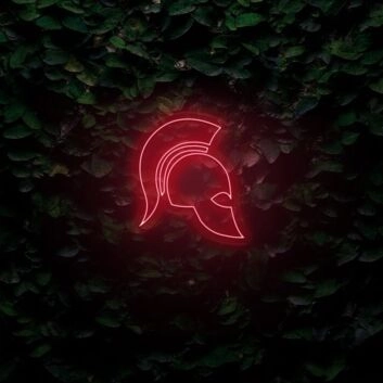 Spartanischer Helm LED-Neonschild Wohnzimmer Büro