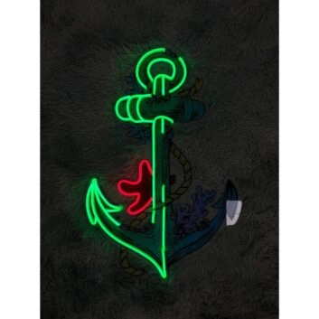 Anker mit Koralle LED-Neonschild für Bar Wohnzimmer