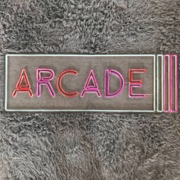 Level Up Your Entertainment Space: Perfect for Home, Bar, and Arcade with the Arcade Game Machine LED Neon Sign