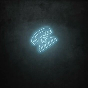 Retro-Telefon LED-Neonschild für Büro und Café