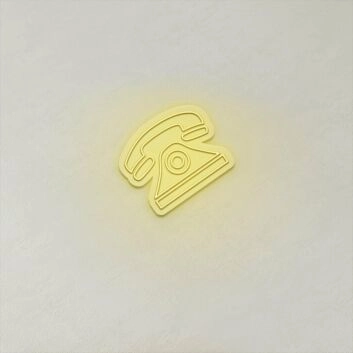 Retro-Telefon LED-Neonschild für Büro und Café