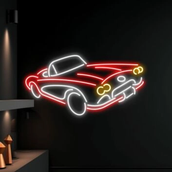 Klassischer Sportwagen LED-Neonschild Garage Wohnzimmer