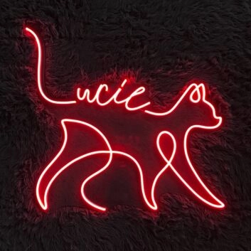 Katze LED Neonschild für Wohnzimmer und Haustierbereich