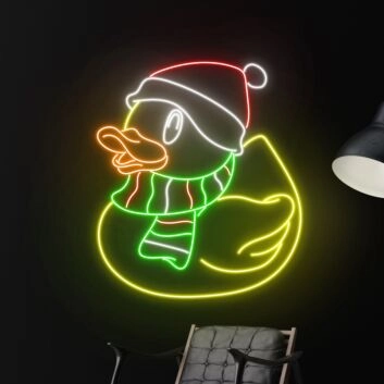 Weihnachtsente LED-Neonschild Wohnzimmer Kinderzimmer
