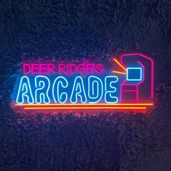 DEER RIDGE'S ARCADE LED-Neonschild für Spielhalle Gamingraum