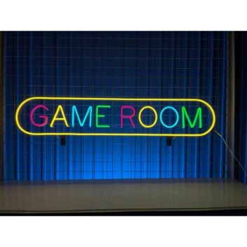 Level Up Your Entertainment Space: Game Room LED Neon Sign, Perfect for Arcade Bars, Man Caves, and Party Ambiance Lighting.