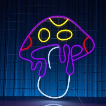Pilz LED-Neonschild für Wohnzimmer Bar