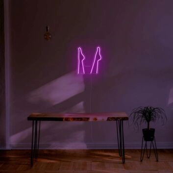 Sektflaschen LED-Neonschild für Bar und Wohnzimmer