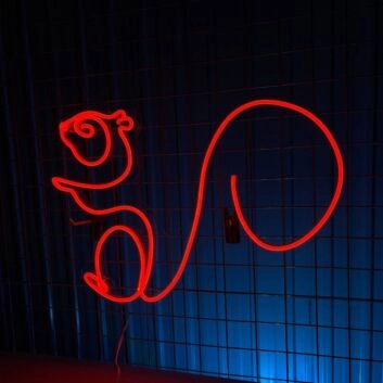 Eichhörnchen Kontur LED-Neonschild Wohnzimmer Kinderzimmer