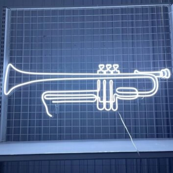 Trompete LED-Neonschild für Musikstudio und Bar