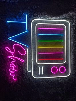 TV Show LED-Neonschild Wohnzimmer Entertainmentbereich