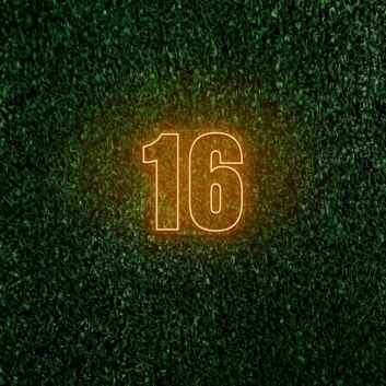 16 LED-Neonschild für Hausnummer Eingang