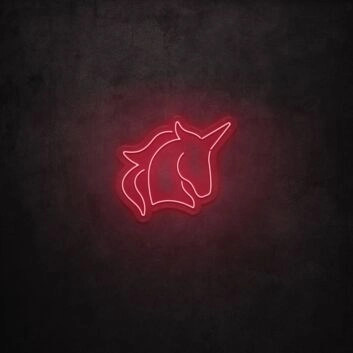 Einhornkopf LED-Neonschild für Kinderzimmer Wohnzimmer