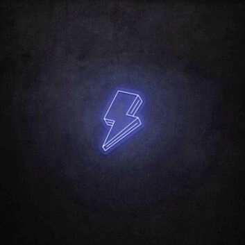 Blitzsymbol LED-Neonschild für Bar und Gaming