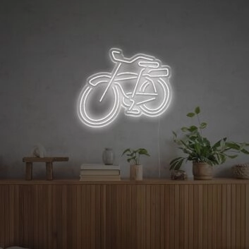 Minimalistisches Fahrrad LED Neonschild moderne Neon Wanddekoration für Wohnzimmer Büro oder Studio