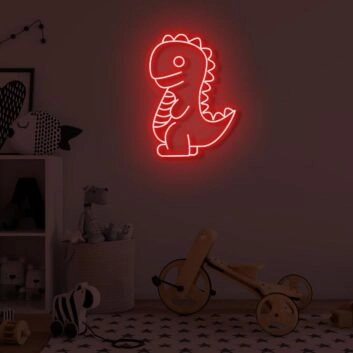 Dinosaurier LED-Neonschild Kinderzimmer