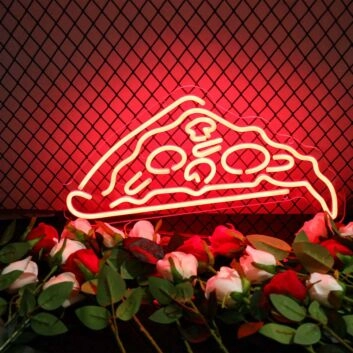Pizzastück LED-Neonschild für Restaurant Bar