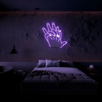 Händehaltendes Paar LED-Neonschild Schlafzimmer Wohnzimmer