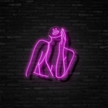 Umriss einer Frau LED-Neonschild Bar Wohnzimmer