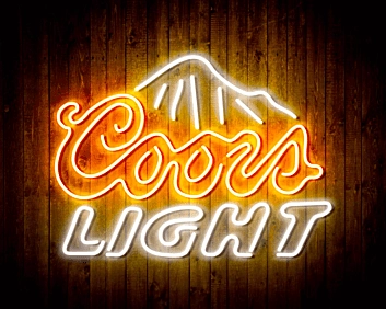 Coors Light LED-Neonschild Bar Pub