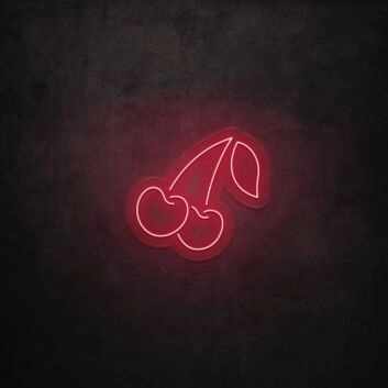 Kirschen LED-Neonschild für Bar und Küche