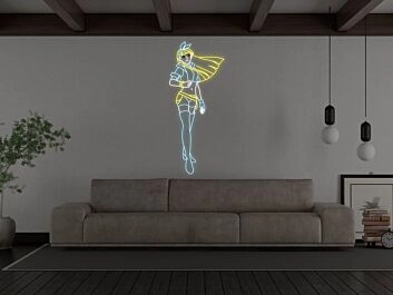 Anime Mädchen Figur LED-Neonschild Wohnzimmer Gamingzimmer