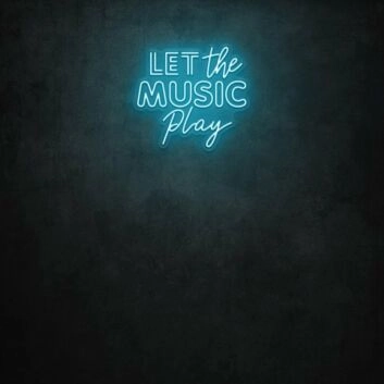 LET the MUSIC Play LED-Neonschild für Bar Club