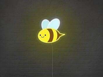 Biene LED-Neonschild für Kinderzimmer Wohnzimmer