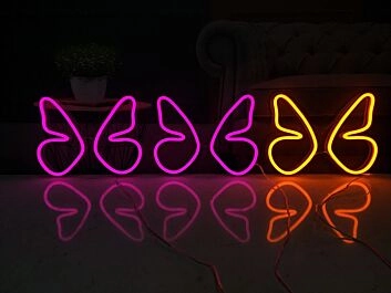 Schmetterling LED-Neonschild Wohnzimmer Schlafzimmer