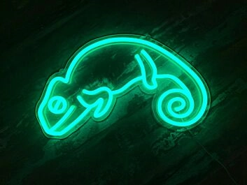 Chamäleon LED-Neonschild für Wohnzimmer Bar